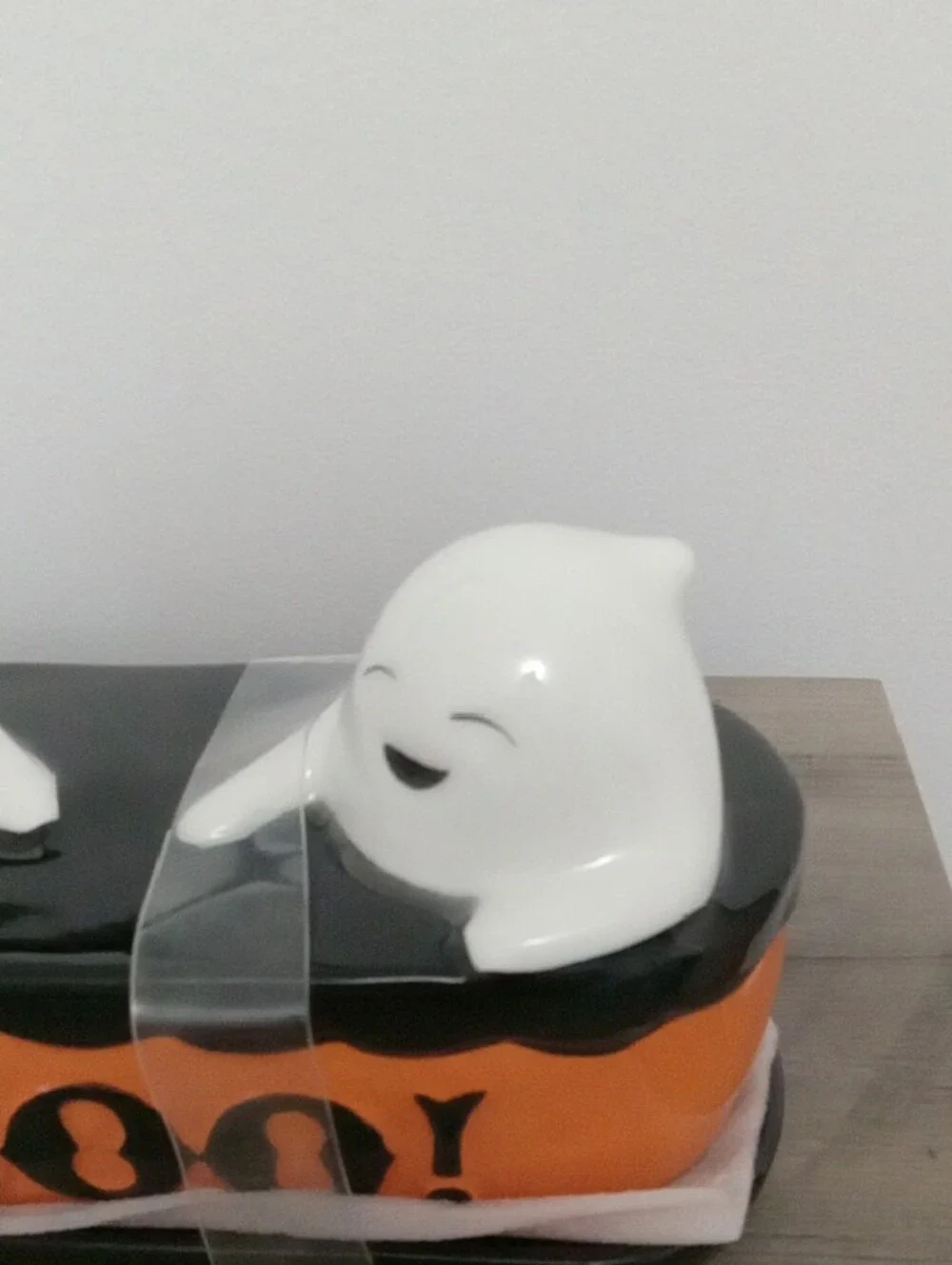 Halloween Ghost Butter Dish New